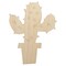 Cute Prickly Cactus Unfinished Wood Shape Piece Cutout for DIY Craft Projects